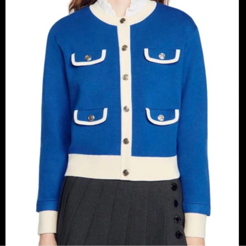 Sandro Murcie Flap Pocket Cardigan Sweater Small 1